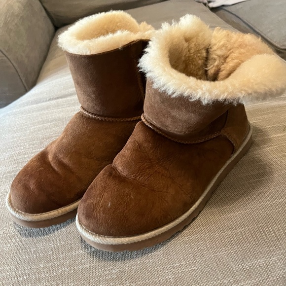 Selene Rope Bailey Bow suede UGG boots - Picture 3 of 8